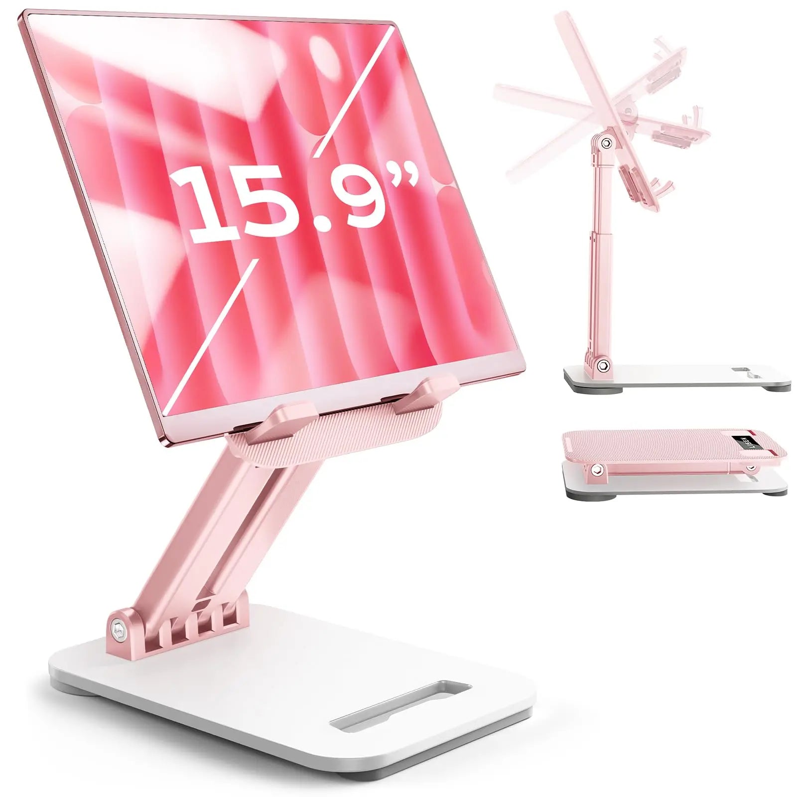 LISEN for iPad Stand Tablet Holder for Desk, Office Desk Accessories for Men Women Moms Gifts Home Office Dorm Essentials Gadgets Portable Monitor Stand for Apple iPad mini Accessories Switch Kindle Voltique