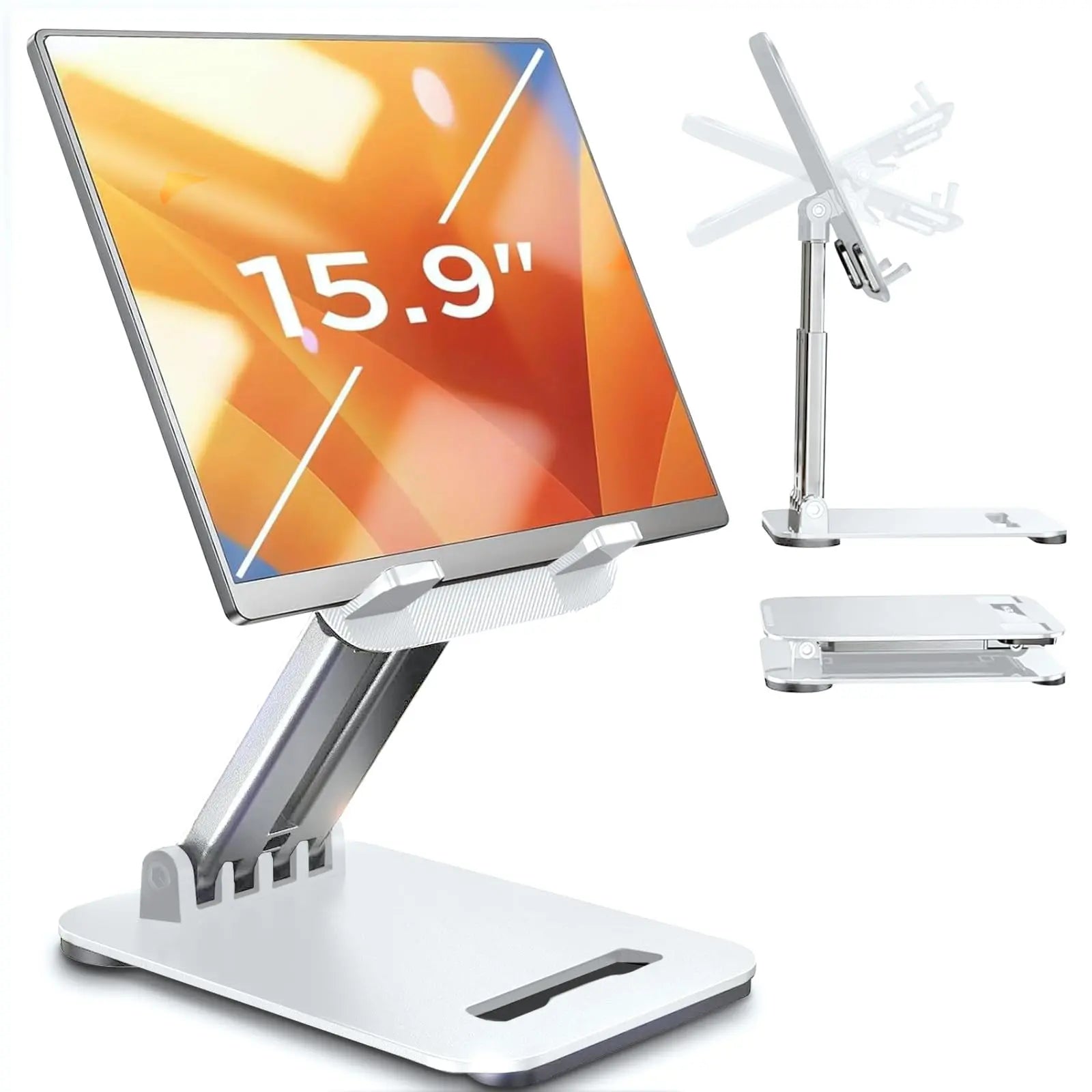 LISEN for iPad Stand Tablet Holder for Desk, Office Desk Accessories for Men Women Moms Gifts Home Office Dorm Essentials Gadgets Portable Monitor Stand for Apple iPad mini Accessories Switch Kindle Voltique