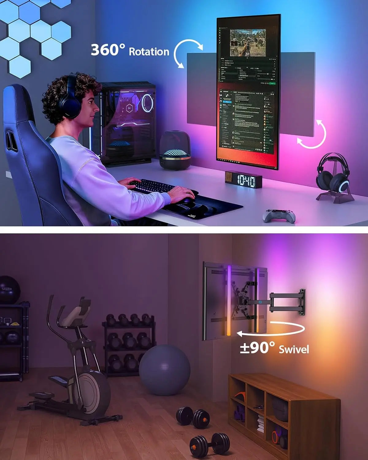Dynamic LED TV Wall Mount amazon