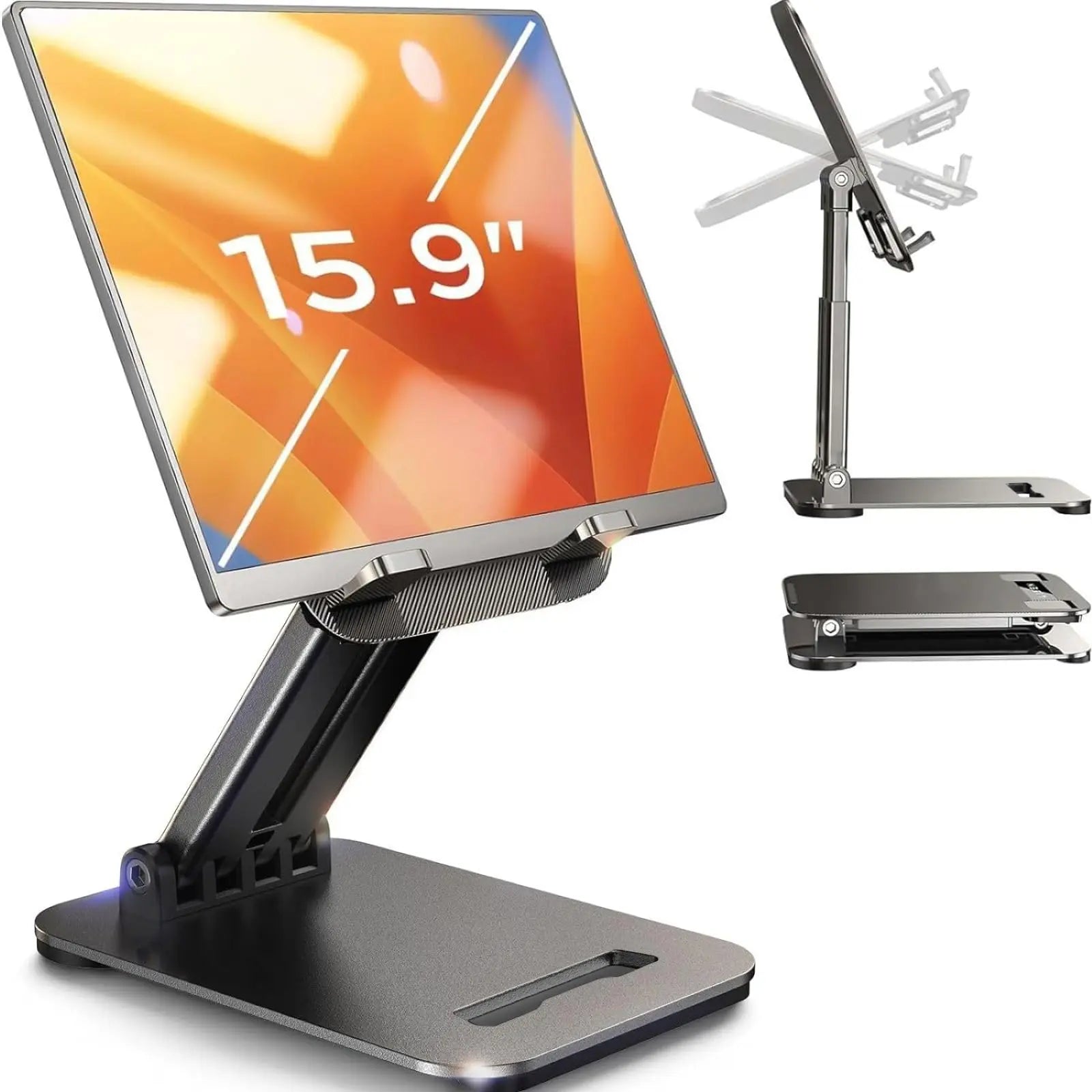LISEN for iPad Stand Tablet Holder for Desk, Office Desk Accessories for Men Women Moms Gifts Home Office Dorm Essentials Gadgets Portable Monitor Stand for Apple iPad mini Accessories Switch Kindle Voltique
