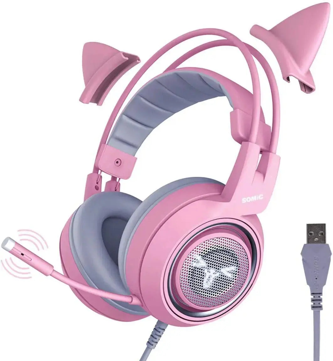 Chic Cat Ear Gaming Headset aliexpress