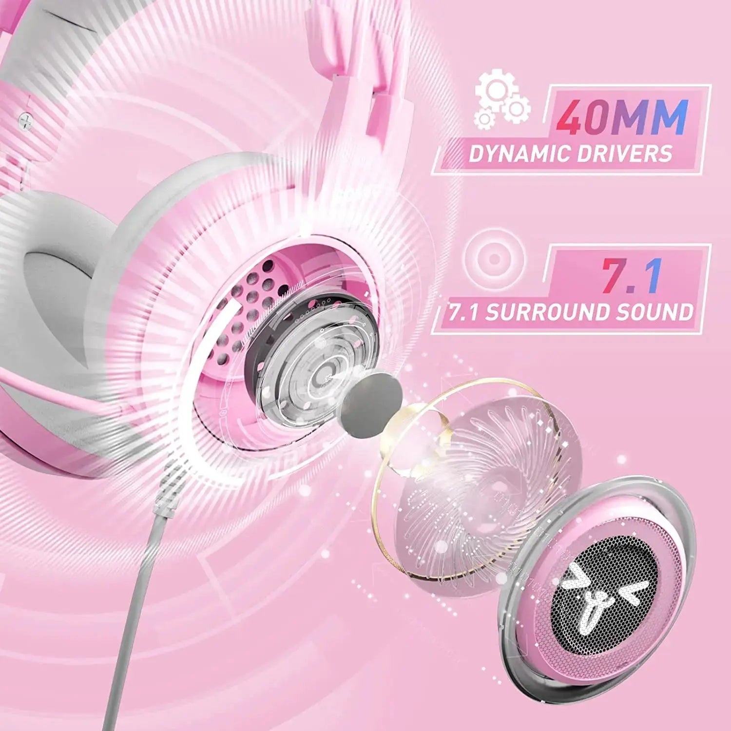Chic Cat Ear Gaming Headset aliexpress